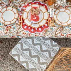 Putty Ikat Seat Pad Cushions (Set of 4)