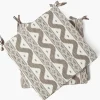 Putty Ikat Seat Pad Cushion