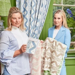 Putty Ikat Stripe Fabric