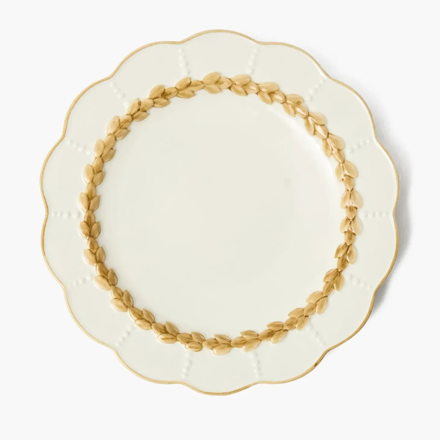 Putty Laurel Dinner Plate