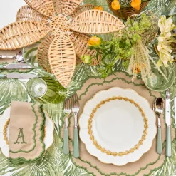 Putty Laurel Starter Plate