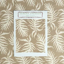 Putty Trailing Ferns Fabric