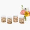 Raffia Water Glasses (Set of 4)