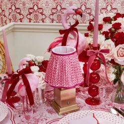 Raspberry Lotus Lampshade (18cm)