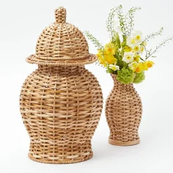Rattan Ginger Jar