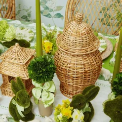 Rattan Ginger Jar