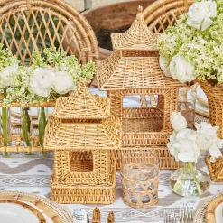 Rattan Pagoda Lantern
