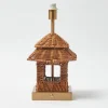 Rattan Rechargeable Pagoda Lamp