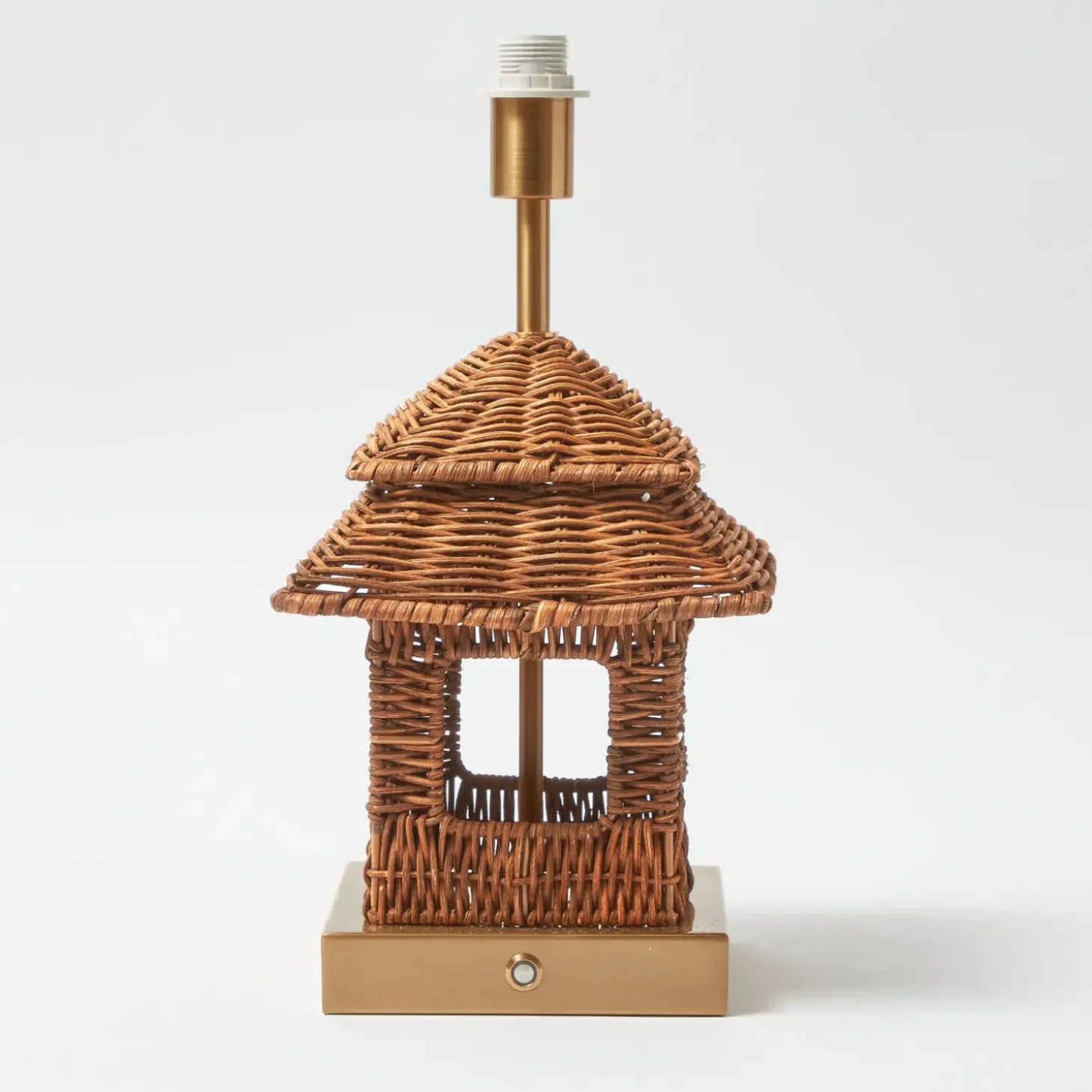 Rattan Rechargeable Pagoda Lamp
