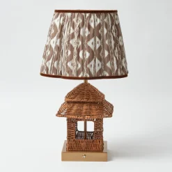 Rattan Rechargeable Pagoda Lamp