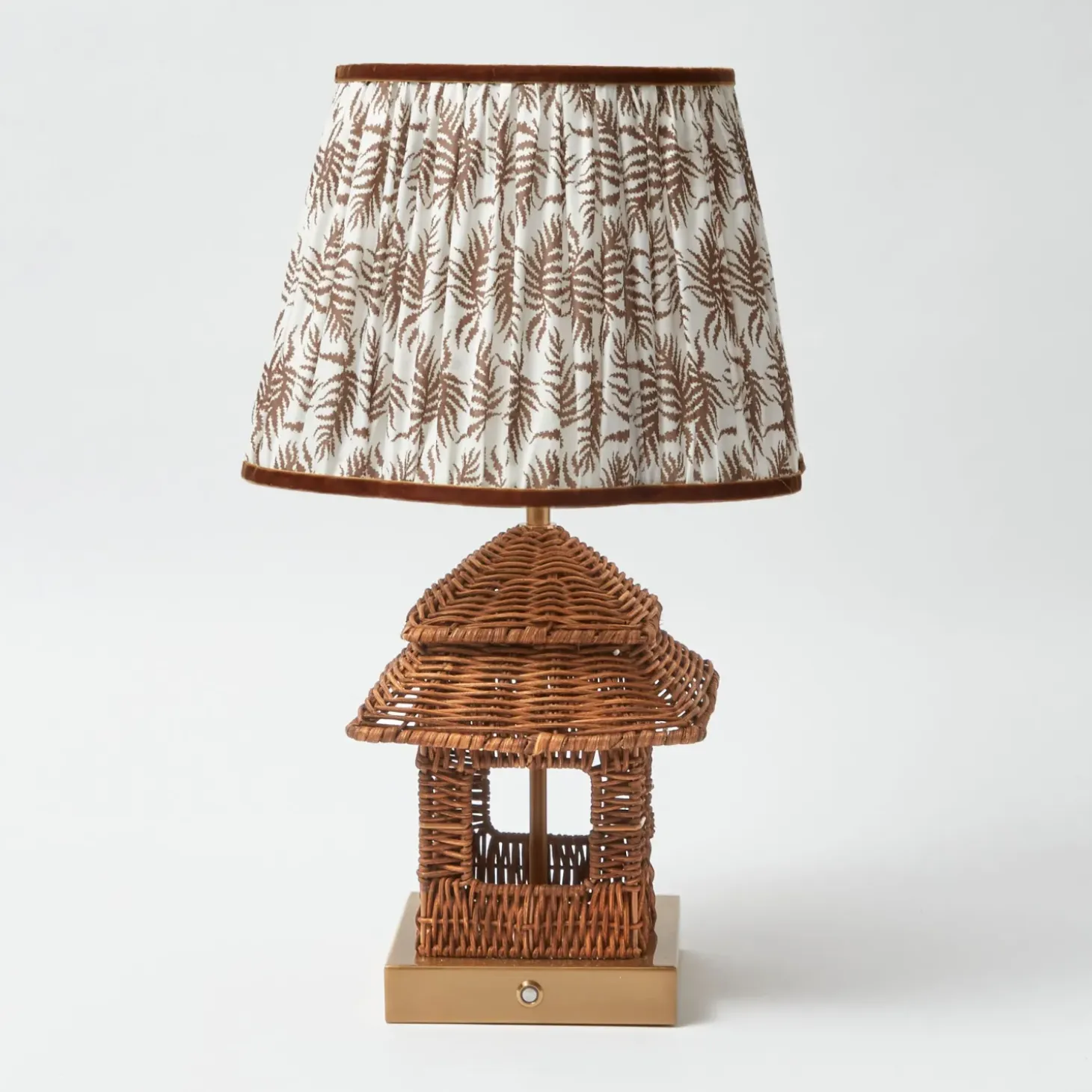 Rattan Rechargeable Pagoda Lamp