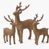 Rattan Reindeer Family