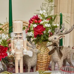 Rattan Reindeer Family