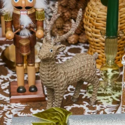 Rattan Reindeer Family