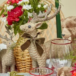 Rattan Reindeer (Pair) - 30cm