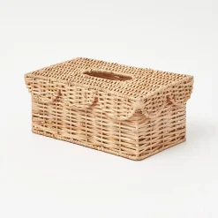 Rattan Tissue Box Holder
