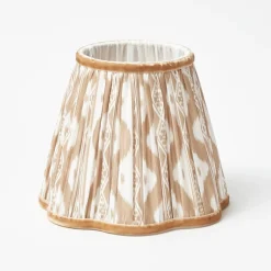Rechargeable Lamp with Putty Ikat Shade (18cm)