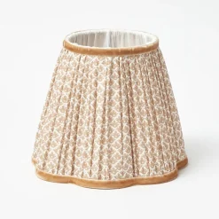 Rechargeable Lamp with Putty Lotus Shade (18cm)