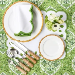 Rectangular Bettina White Napkins (Set of 4)