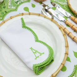 Rectangular Bettina White Placemats & Napkins (Set of 4)