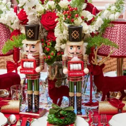 Red & Green Christmas Countdown Nutcracker