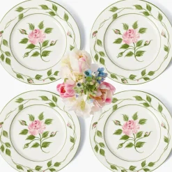 Rose Bud Dinner Plates (Set of 4)