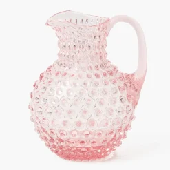 Rose Pink Hobnail Jug
