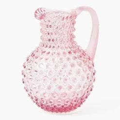 Rose Pink Hobnail Jug