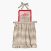 Rossina Putty Gingham & Red Apron