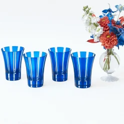 Royal Blue Positano Glasses (Set of 4)