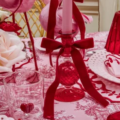 Ruby Red Velvet Bow (Set of 4) - 20cm