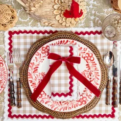 Ruby Red Velvet Bow (Set of 4) - 20cm