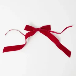 Ruby Red Velvet Bow (Set of 4) - 20cm
