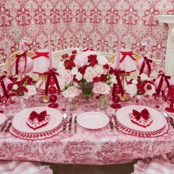Ruby Red Velvet Napkin Bows (Set of 4)