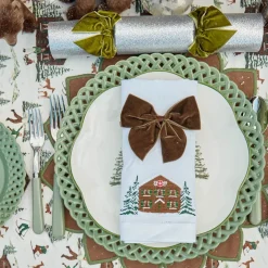 Sage Basketweave Dinner & Starter Plates (Set of 8)