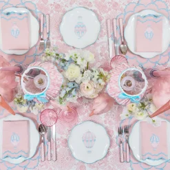 Sarah Pink & Blue Placemats (Set of 4)