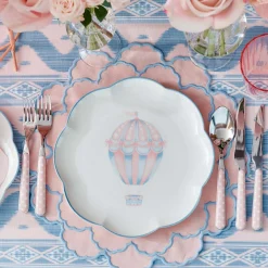 Sarah Pink & Blue Placemats (Set of 4)