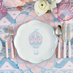 Sarah Pink & Blue Placemats (Set of 4)