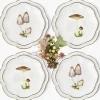 Scalloped Mushroom Dinner & Starter Plates (Set of 8)