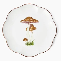 Scalloped Mushroom Dinner Plate