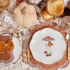 Scalloped Mushroom Dinner Plate