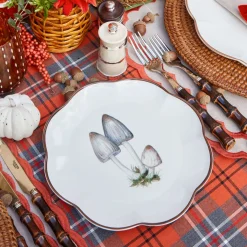 Scalloped Mushroom Starter Plates (Set of 4)