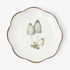 Scalloped Mushroom Starter Plate (Grey)