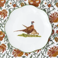 Scalloped Pheasant Starter Plate