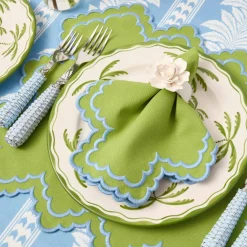 Scarlett Green & Blue Napkins (Set of 4)