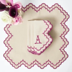 Scarlett Sand Placemats & Napkins (Set of 4)