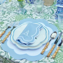 Serena Appliqué Blue Napkins (Set of 4)