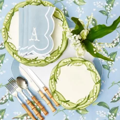 Serena Appliqué Blue Napkins (Set of 4)