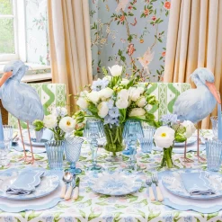 Serena Appliqué Blue Placemats & Napkins (Set of 4)
