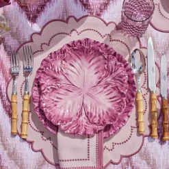 Serena Aubergine Cabbage Dinner & Starter Plates (Set of 8)